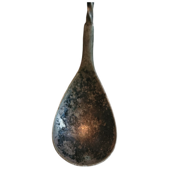 Antique Twisted Handle NF Silver Co 1877 Egg Spoon - Picture 5 of 8